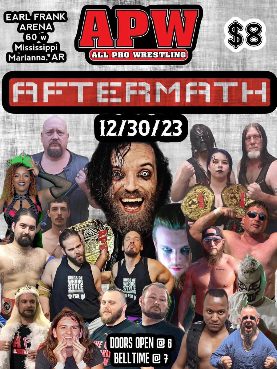 📣ANNOUNCEMENT📣

🤼‍♂️ my road to 150 matches before the end of the year continues with #Match149 

☝🏽 #TA1 is coming to #AllProWrestling on December 30th in Marianna, AR, and I couldn’t be more excited to lock up with the best at #APW 

⚡️ question is: who’s going to #RTL;)