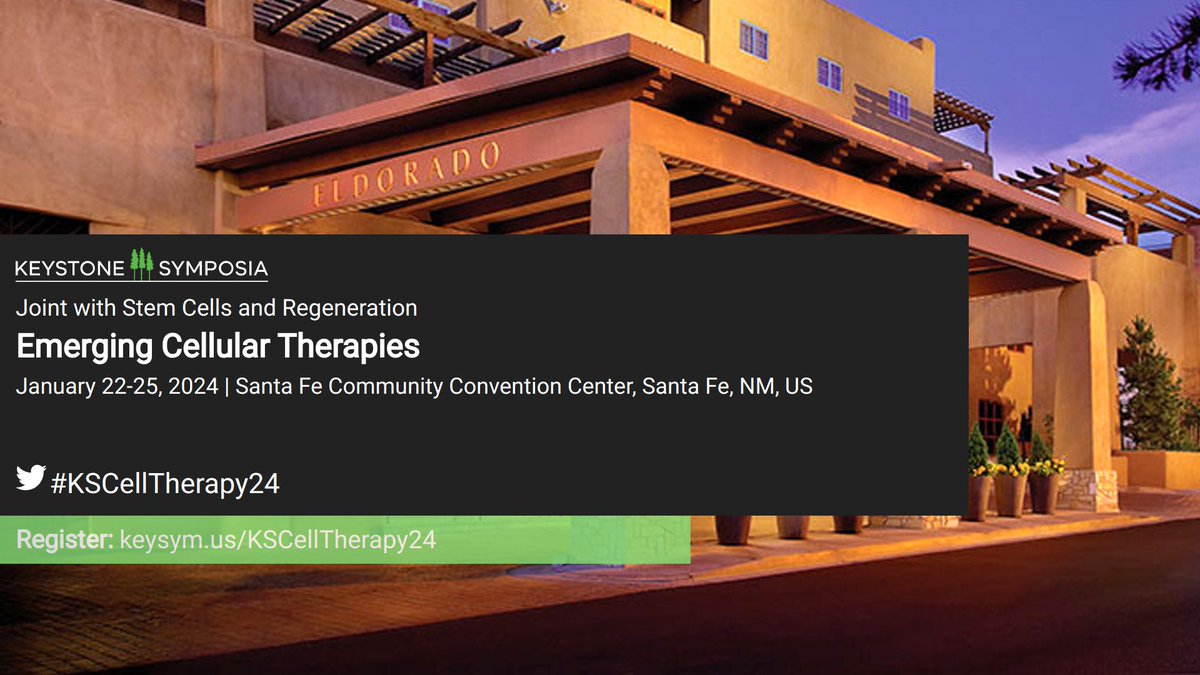 Dan Kaufman (@kaufm020) on Twitter photo Still time to register. I'm looking forward to this Emerging #CellularTherapies <a href="/KeystoneSymp/">Keystone Symposia</a> in Santa Fe next month organized with <a href="/HPKiem/">Hans-Peter Kiem</a> and Sonja Schrepfer: keysym.us/KSCellTherapy24. Includes <a href="/NobelPrize/">The Nobel Prize</a> winner <a href="/WeissmanLab/">The Drew Weissman Lab</a>. Also, joint meeting with #KSStemCells24. Join us! Still time to register. I'm looking forward to this Emerging #CellularTherapies <a href="/KeystoneSymp/">Keystone Symposia</a> in Santa Fe next month organized with <a href="/HPKiem/">Hans-Peter Kiem</a> and Sonja Schrepfer: keysym.us/KSCellTherapy24. Includes <a href="/NobelPrize/">The Nobel Prize</a> winner <a href="/WeissmanLab/">The Drew Weissman Lab</a>. Also, joint meeting with #KSStemCells24. Join us!