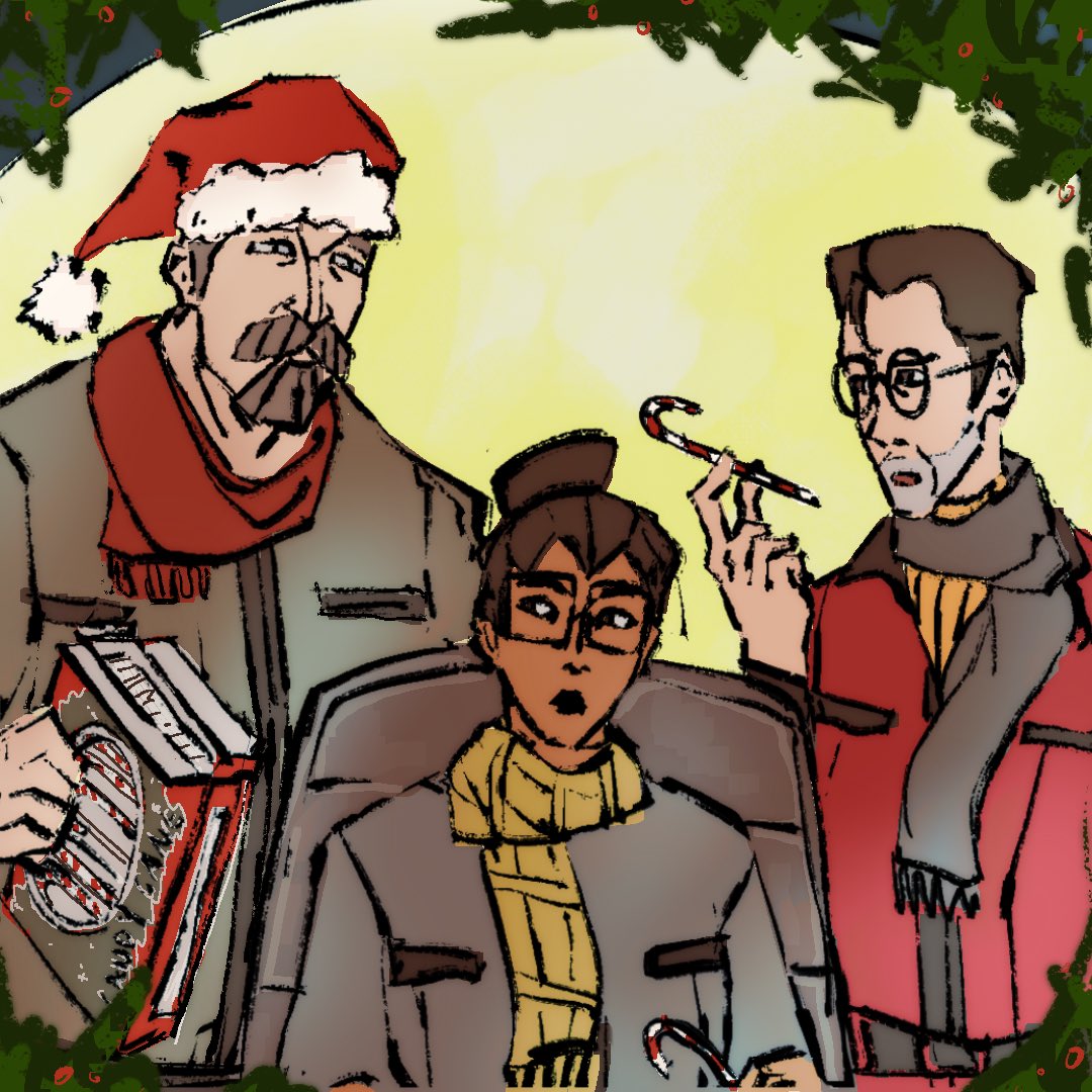 Created by: @studio_parisgreen 

Break out the candy canes with the crew, though George would probably prefer his fish crackers this holiday season. 
#holidayseason #submersedfilm #2dart #indieanimation