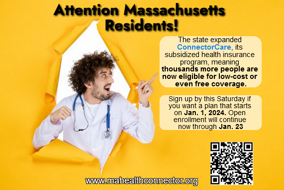 Attention Massachusetts Residents!
 
The state expanded ConnectorCare, its subsidized health insurance program, meaning thousands more people are now eligible for low-cost or even free coverage.

 #healthcare #healthcareinsurance #healthcareinsurancediscount #connectorcare