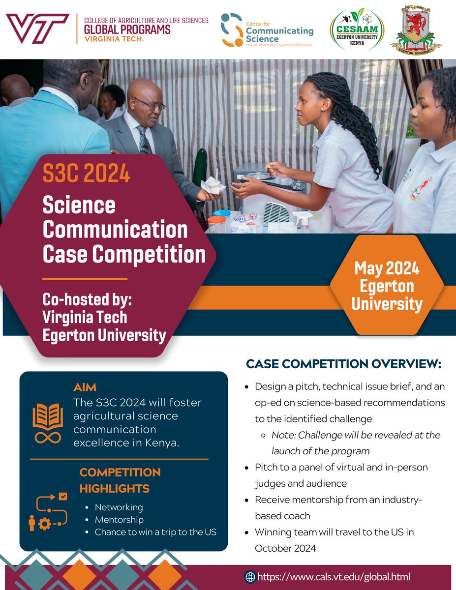 The APECS Learning Series and the Case Challenge will bring together multi-disciplinary researchers to explore science communication dynamics in Kenya and propose technical and policy solutions for negative #AgProductivity trends in the region. Application deadline, Jan 20, 2024