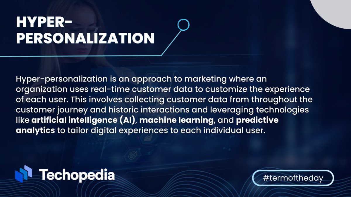 techopedia's tweet image. Hyper-personalization can be applied in many different ways in a marketing context.
Learn more: mtr.cool/dfuyoluxqx

#PersonalizationTech #AIinMarketing #DataDriven #TailoredExperiences #CustomerCentric