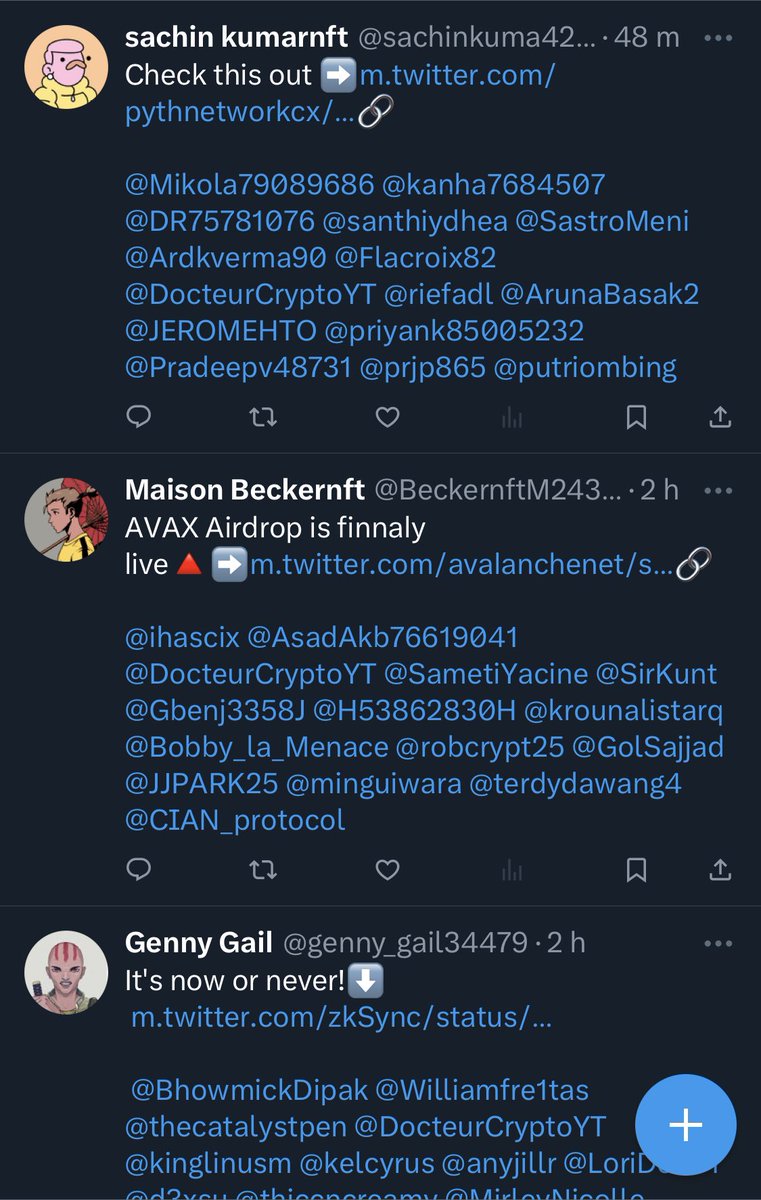 Des que je mets un pied sur Twitter, je suis harcelé de notifications pour de faux airdrops crypto. 

Est-ce que vous connaissez une solution pour que ça s’arrête ?