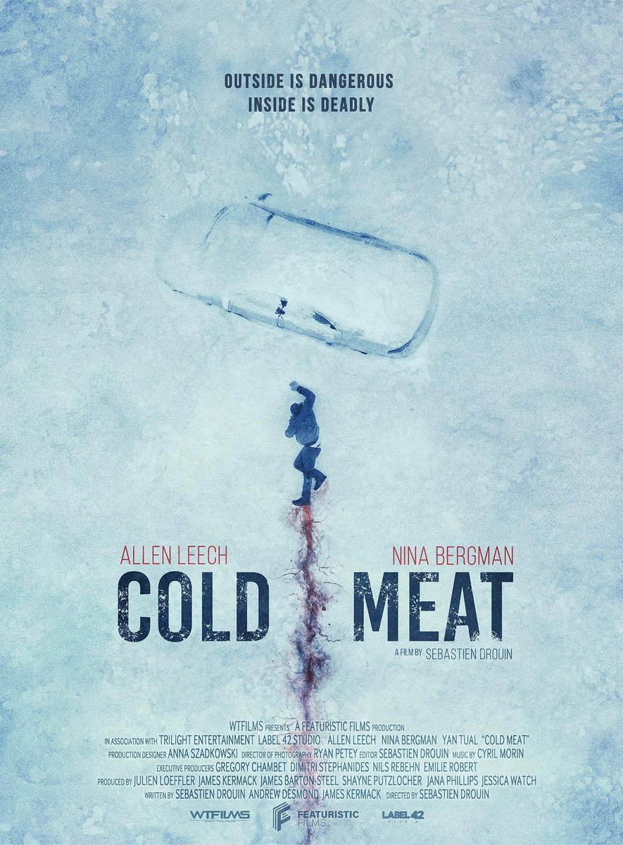 Proud to share the International Poster of my film COLD  MEAT produced by @FeaturisticG with #Allenleech ( Downton Abbey)  @ninabergman ( Hell hath no fury ) and @YanTual ( Outlander) coming 2024! ❄️
#thriller #survival #movie  #producer #director #downtonabbey #genre