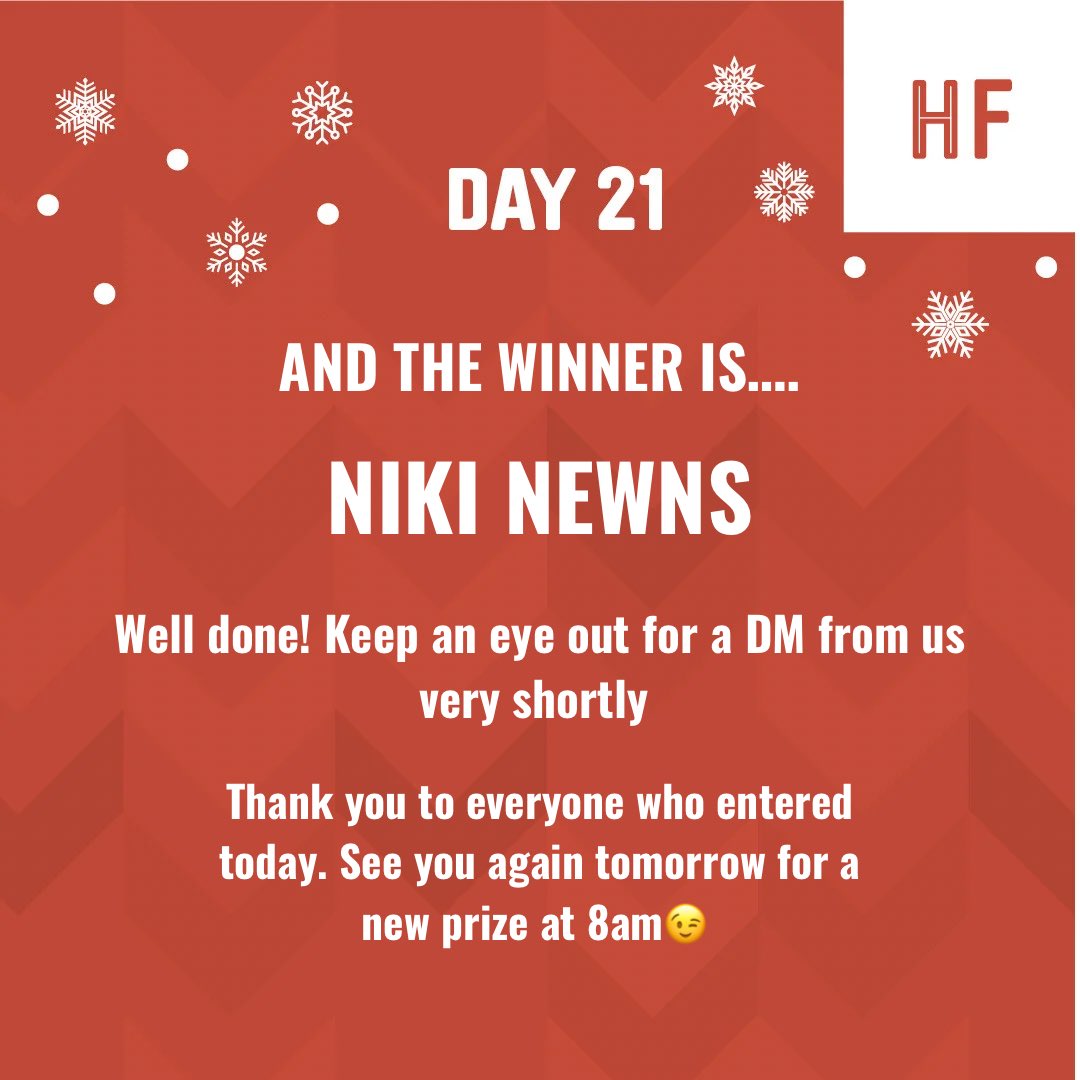 AND THE WINNER IS… Congrats, Niki!🤩 #countdowntochristmas