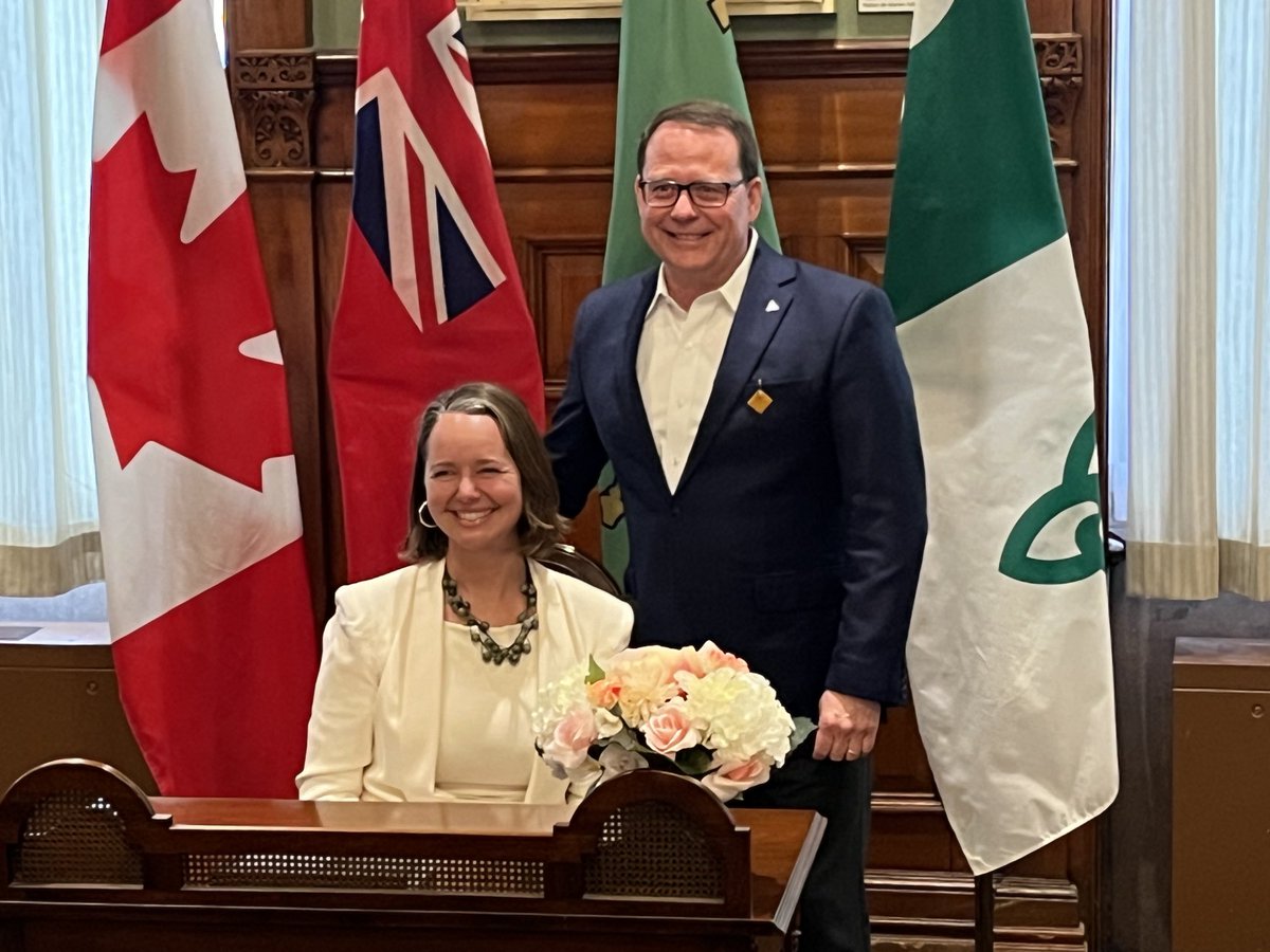 And a big moment for ⁦@OntarioGreens⁩ leader ⁦@MikeSchreiner⁩ who is no longer the only Green MPP ever elected in Ontario. #onpoli ⁦@AislinnClancyKC⁩