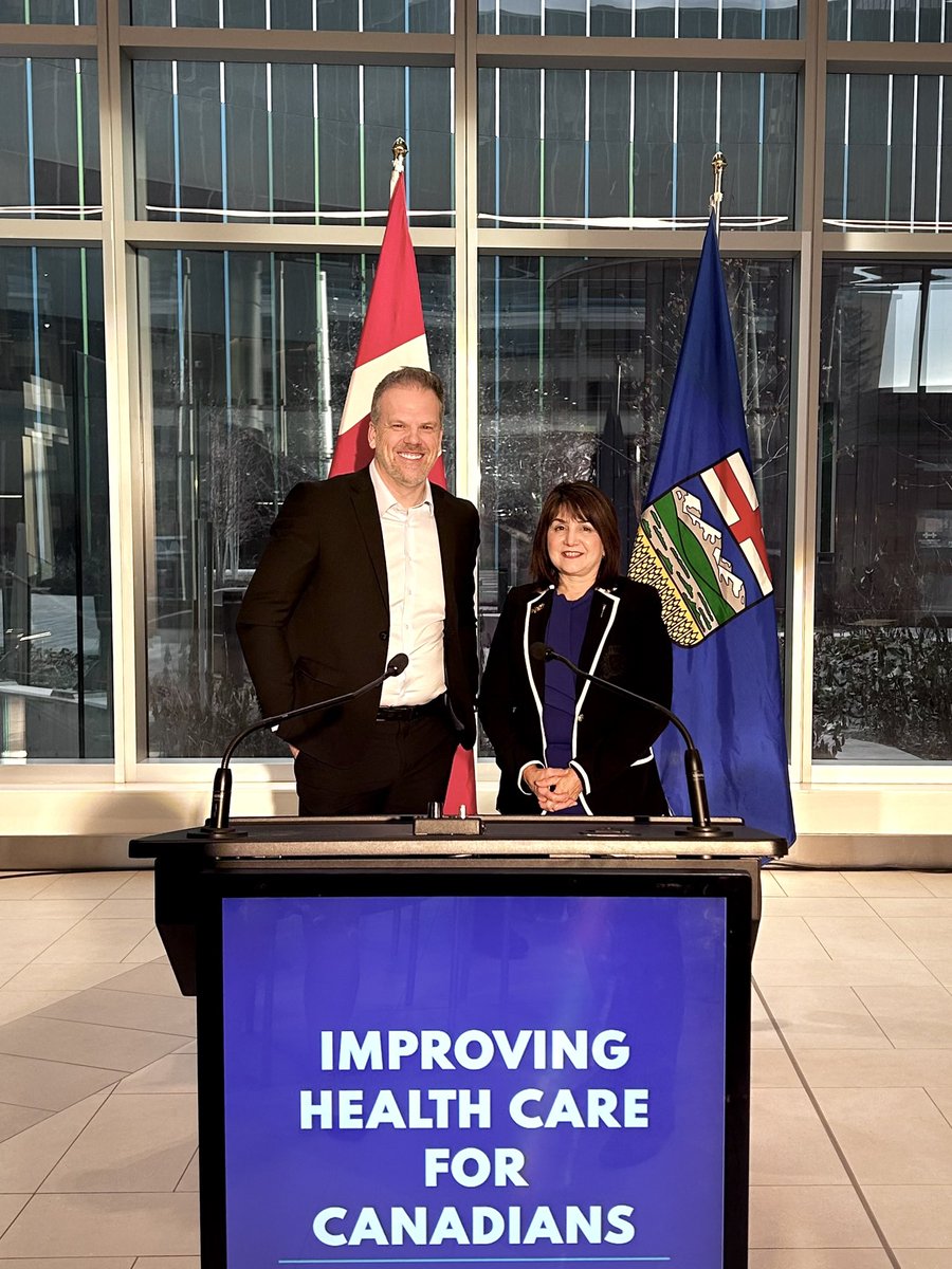Great to be in Calgary today to announce our healthcare agreement with the province.

With the healthcare agreements we have made with #BC, #PEI, and now #AB, we are working together to improve health outcomes for Canadians!