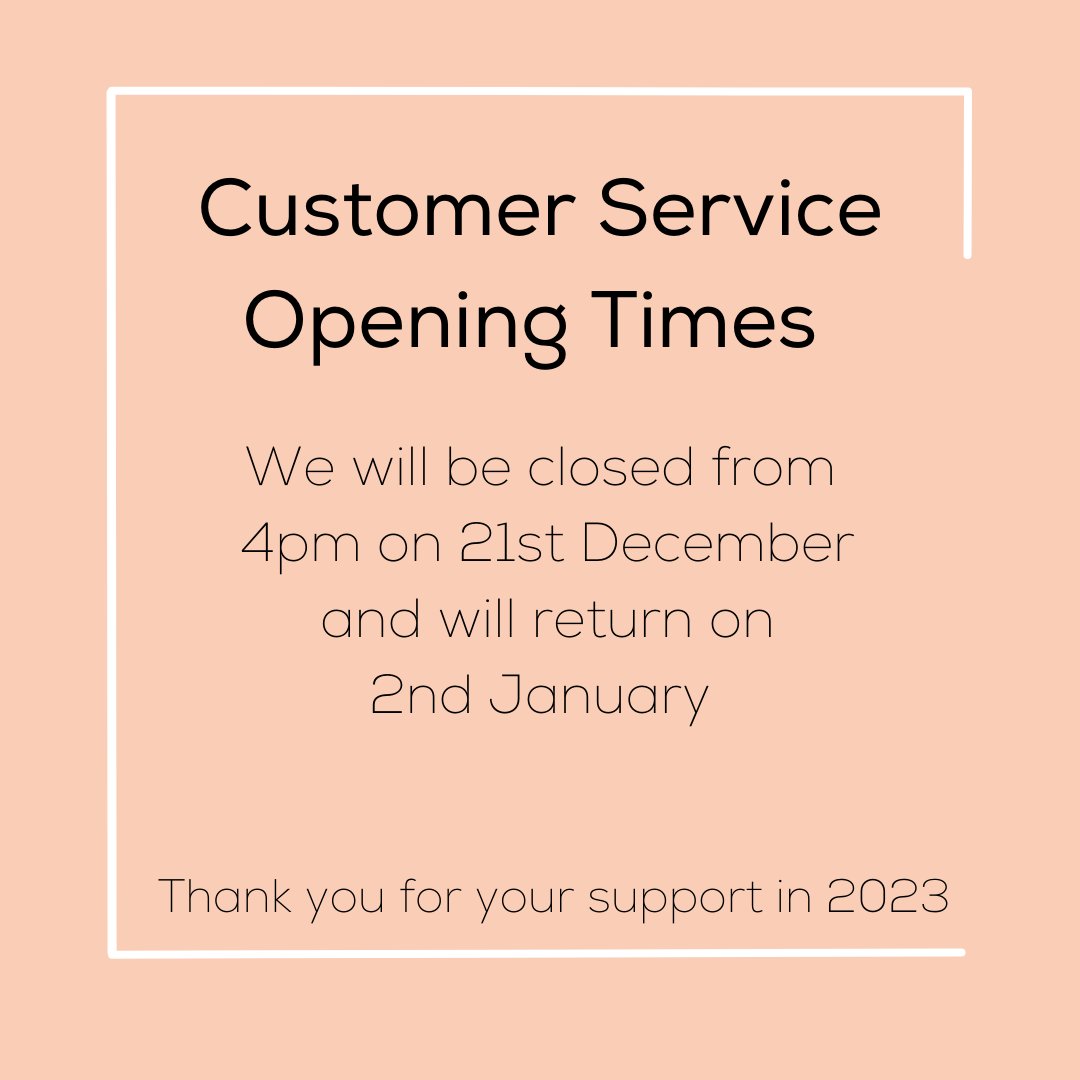 Our offices are now closed for the festive season 🎄 You can still get in touch with any enquiries and we will respond when we return on Tuesday 2nd January 2024 😊 ✨