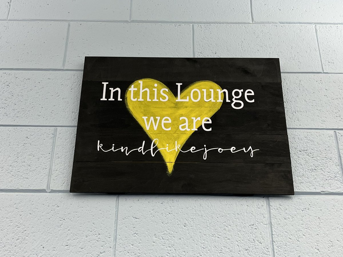 Today marks the official opening of “Joey’s Lounge” as an incredible space for CB South students to feel comfortable in and enjoy! Thanks to the “Kind Like Joey Foundation” for their partnership! #Southside