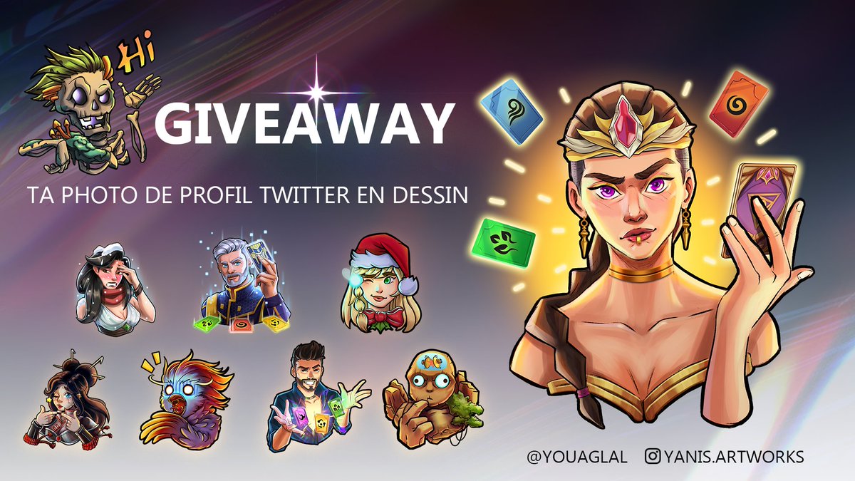 Yanis Ouaglal (@youaglal) on Twitter photo j'offre ร une personne, suite ร un TAS, son portrait dans le style de mes emotes (new PP ? haha)
il faut:
-Like โค๏ธ et RT ๐
-Tag 2 amis ๐ฏ
-Commente l'emoji que tu aimerais voir ! (expression)
-Abonne-toi ร mon compte <a href="/YOuaglal/">Yanis Ouaglal</a>
La sรฉlection aura lieu le vendredi 29/12/2023 ! j'offre ร une personne, suite ร un TAS, son portrait dans le style de mes emotes (new PP ? haha)
il faut:
-Like โค๏ธ et RT ๐
-Tag 2 amis ๐ฏ
-Commente l'emoji que tu aimerais voir ! (expression)
-Abonne-toi ร mon compte <a href="/YOuaglal/">Yanis Ouaglal</a>
La sรฉlection aura lieu le vendredi 29/12/2023 !