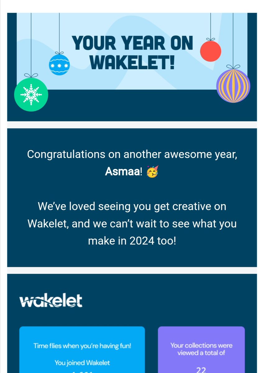 Here's my 2023 #WakeletWrapUp! What's your year been like on @wakelet?! 🎉