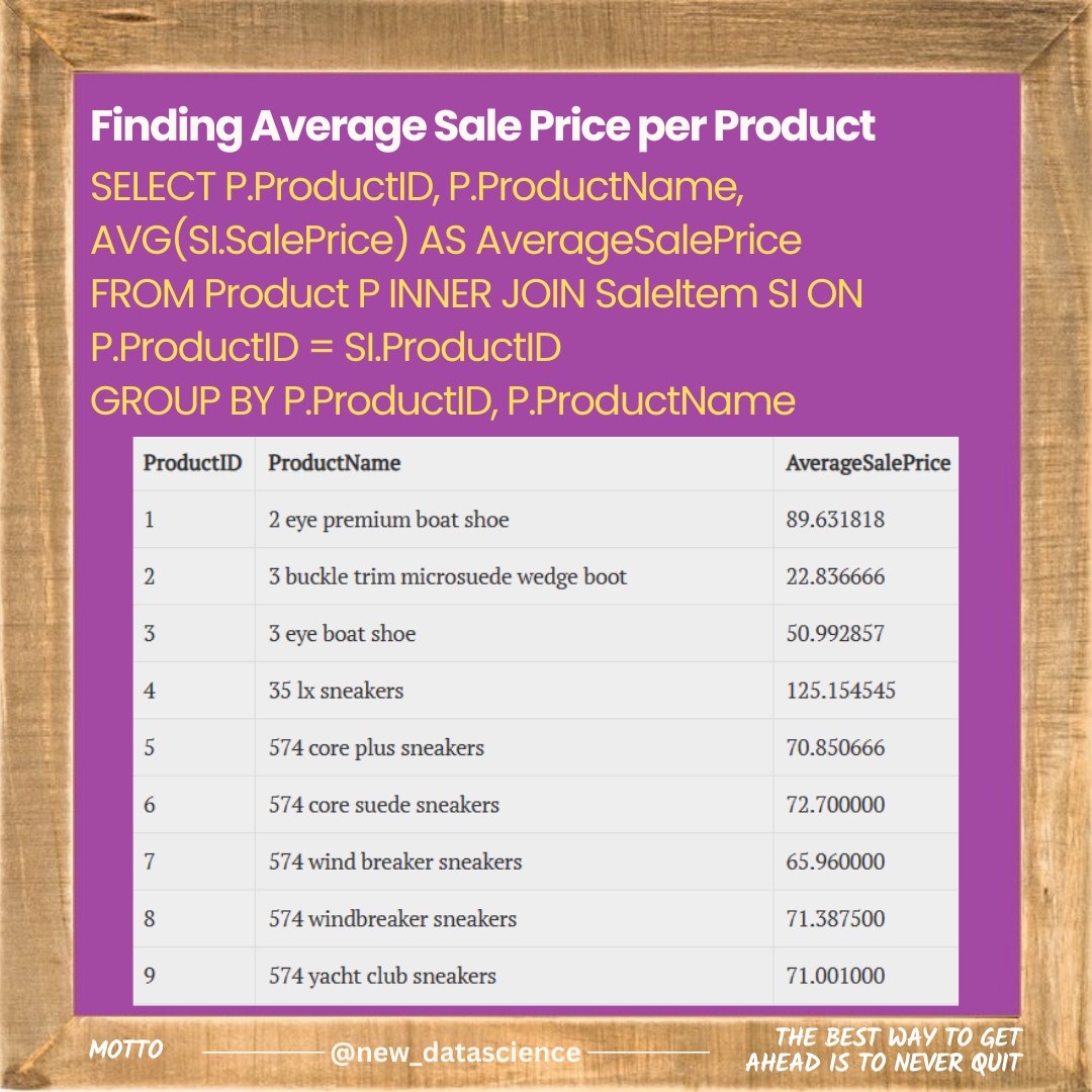 newdatadiary's tweet image. Follow @new_datascience for everyday learning! #SQL #Dataanalytics #Datascience #database #python #math #machinelearning