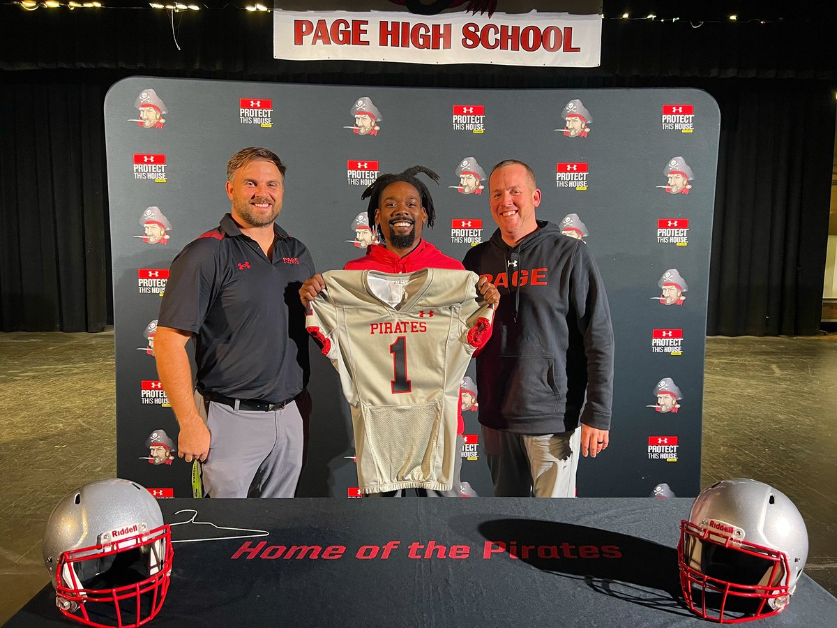 Page High School Athletics (@pagepiratesath) on Twitter photo Congratulations to Page High School new head coach Caylon Hann! The passion and excitement he will bring to the program is going to be something to watch. <a href="/PagePiratesFB/">Page Pirates Football</a> <a href="/PiratesPage/">page pirates</a> <a href="/RecruitPageATH/">Recruit Page Football 🏴☠️</a> <a href="/PagePtsa/">Page PTSA</a> <a href="/PageAlumni/">Page Alumni&Friends</a> #DreamBig #pitarepride Congratulations to Page High School new head coach Caylon Hann! The passion and excitement he will bring to the program is going to be something to watch. <a href="/PagePiratesFB/">Page Pirates Football</a> <a href="/PiratesPage/">page pirates</a> <a href="/RecruitPageATH/">Recruit Page Football 🏴☠️</a> <a href="/PagePtsa/">Page PTSA</a> <a href="/PageAlumni/">Page Alumni&Friends</a> #DreamBig #pitarepride