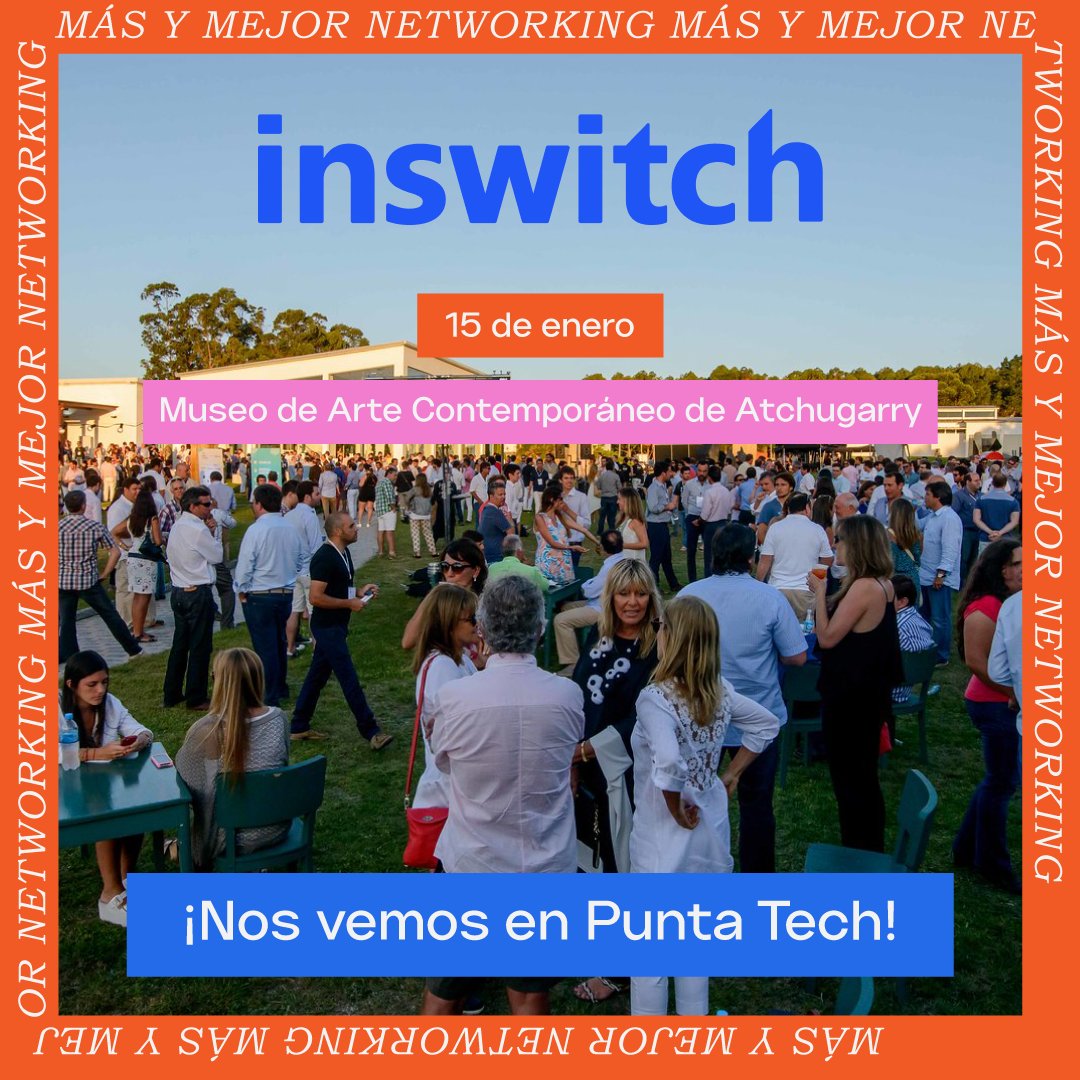 inswitch's tweet image. ¡Nos vemos en Punta Tech 2024 ! 🚀 Descubra cómo #Inswitch lidera la innovación en tecnología financiera. 🤖💳 #Inswitch #PuntaTech2024 #Networking #Innovación