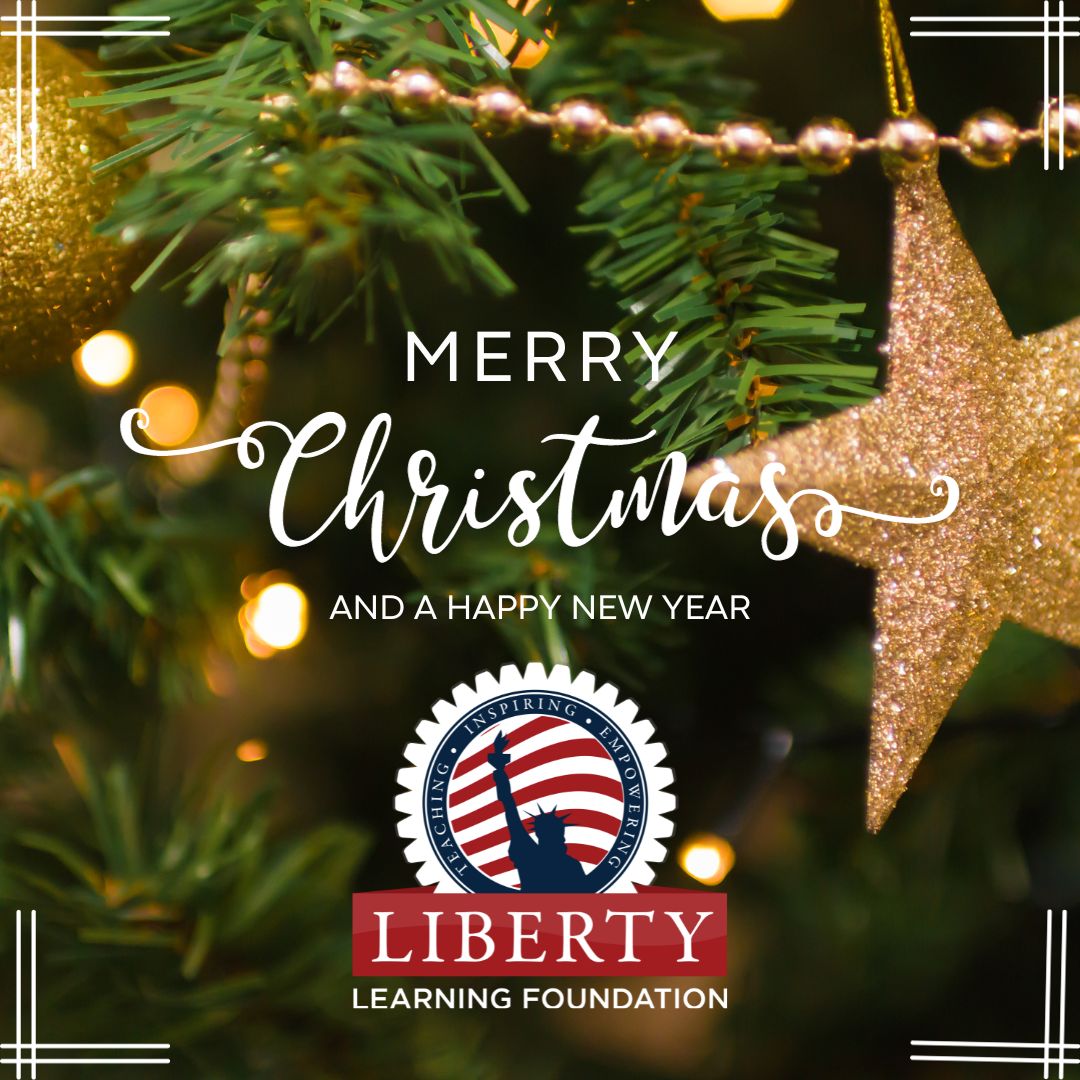Liberty Learning Foundation (@libertylearning) on Twitter photo Happy Holidays from <a href="/libertylearning/">Liberty Learning Foundation</a>!✨
As we reflect on the past year, we are so grateful for all of the support you all continue to show our organization. Because of YOU, we are able to continue to fulfill our mission to teach, inspire, and empower our Next Great Americans. 🇺🇸 Happy Holidays from <a href="/libertylearning/">Liberty Learning Foundation</a>!✨
As we reflect on the past year, we are so grateful for all of the support you all continue to show our organization. Because of YOU, we are able to continue to fulfill our mission to teach, inspire, and empower our Next Great Americans. 🇺🇸