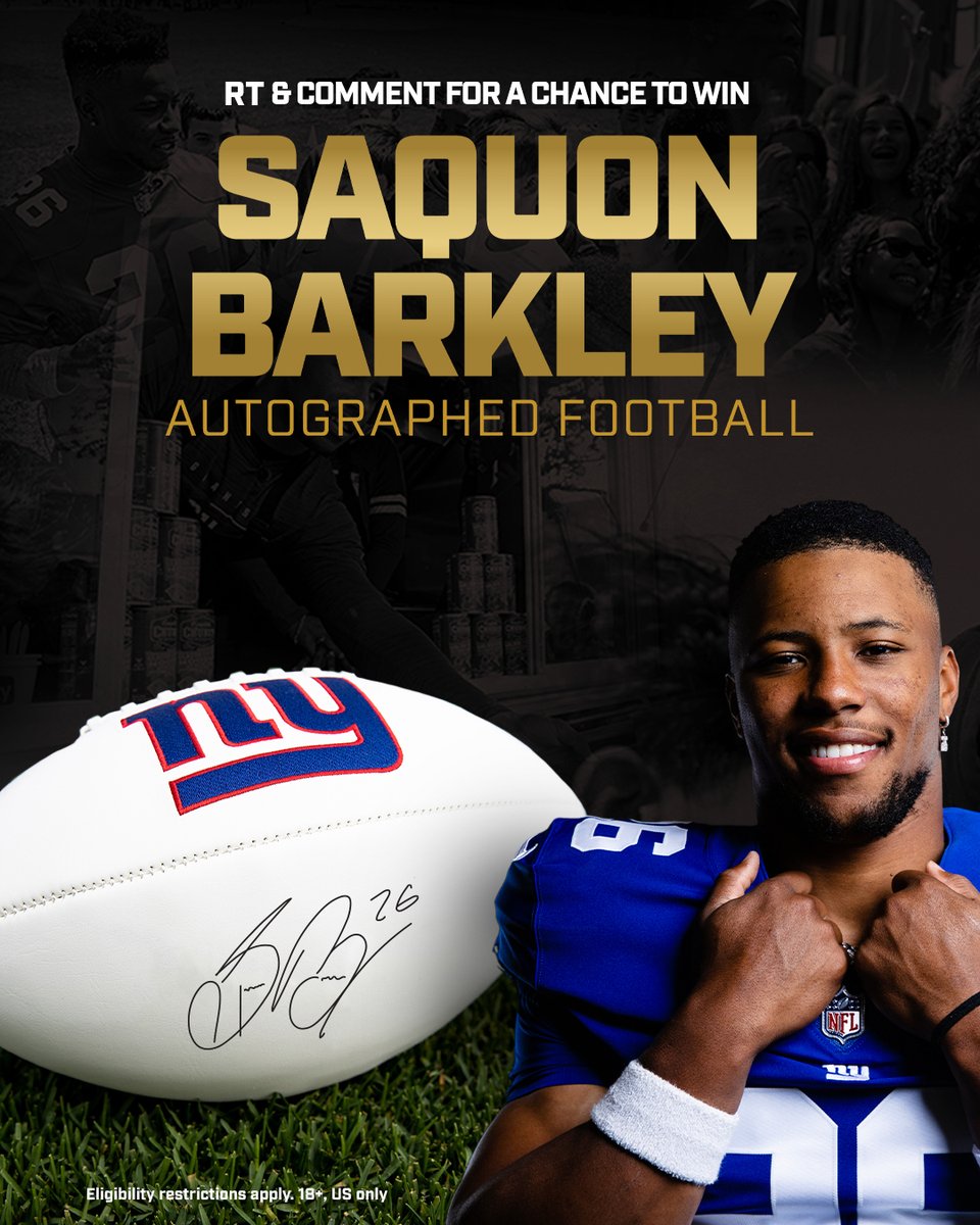 Christmas Giveaway 🎄 RT for a chance to win 🎁 #WPMOYChallenge + Saquon Barkley #ProBowlVote + Saquon Barkley