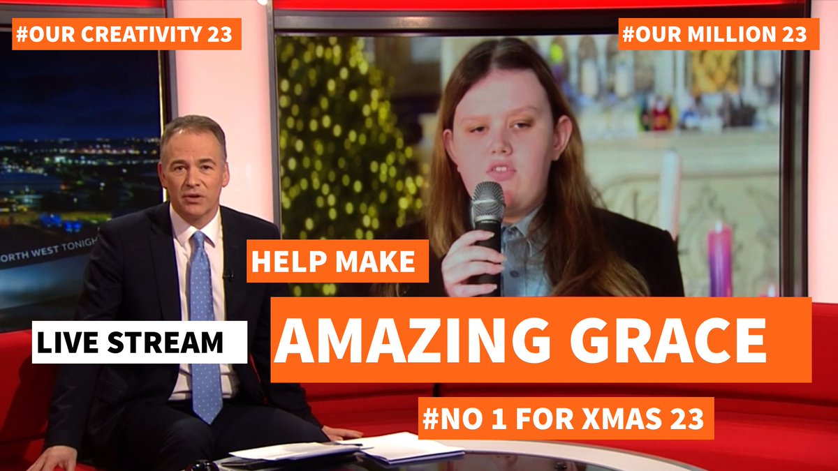LIVE FROM LIVERPOOL: 

We are going to rewatch and audio describe the wonderful spot we had tonight on @BBCNWT for Emily's Single #AmazingGrace250in23

Join Emily and Jackson at 9pm tonight

Lets make her Christmas🎅

Let's make it #No1ForXmas🎄

Live stream links here:…