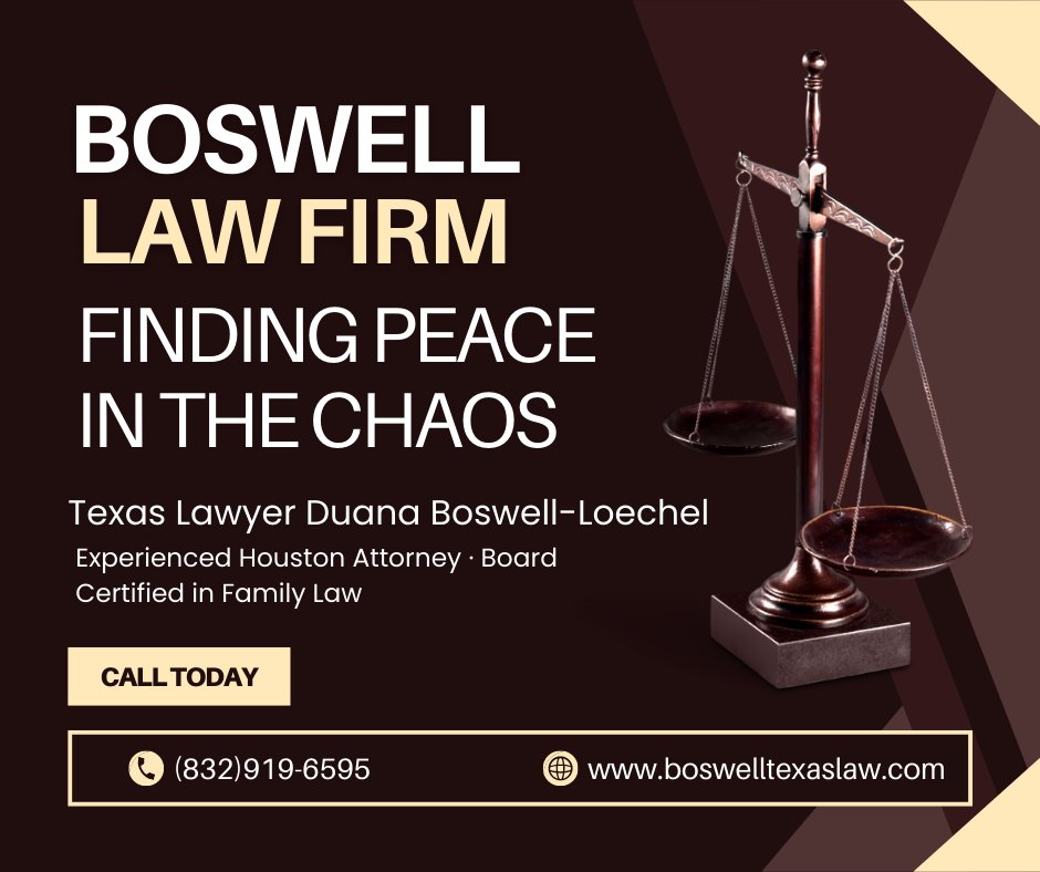 Do you need a lawyer? Don't stress! We've got you covered! Our incredible, experienced attorneys are standing by to help you with your legal needs!
Book Online: boswelltexaslaw.com
Contact Us: (832)919-6595
#Boswell #TexasLawyer #LawFirm #FamilyLaw