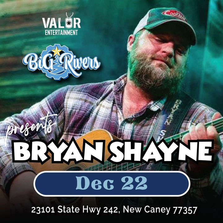 🎸 Don't miss it…BRYAN SHAYNE!

📆 Friday, Dec. 22nd
😲 at Big Rivers Waterpark & Adventures, in New Caney
.
.
.
#livemusic #Christmas #christmasishere #firstsnow #cold #thingstodoinhouston #VALOR #entertainment #bigrivers #waterpark #artist #acoustic #BryanShayne #live