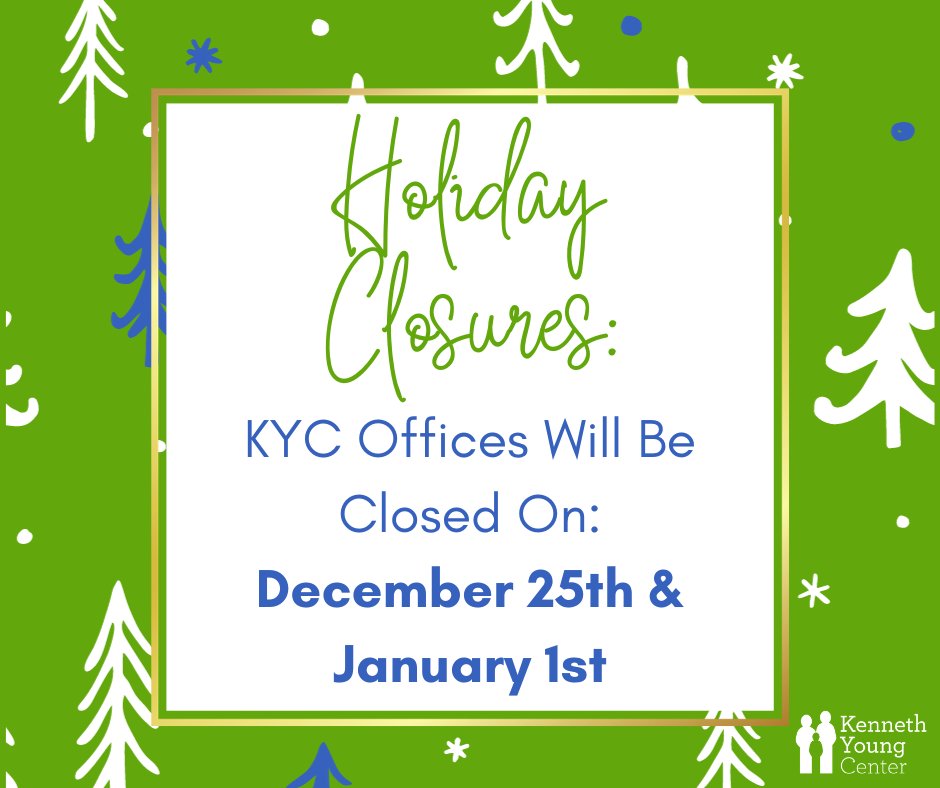 flickoffhiv's tweet photo. In observance of the coming Christmas &amp; New Year's Day Holiday, KYC's offices will be closed on December 25, 2023 and January 1st, 2024. Our crisis and community-based teams will continue serving the communities, and our Drop-In Centers will remain open. https://t.co/JzGSXQ7loe