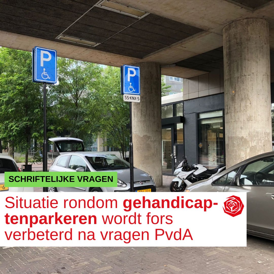 👍🏻 | Het is voor mensen met een handicap soms lastig om te parkeren in Tilburg. De PvdA vindt het belangrijk dat mensen met een handicap makkelijk en gunstig kunnen parkeren. Ons raadslid Bea stelde vragen aan het college. Het college belooft beterschap. tilburg.pvda.nl/nieuws/pvda-wi…