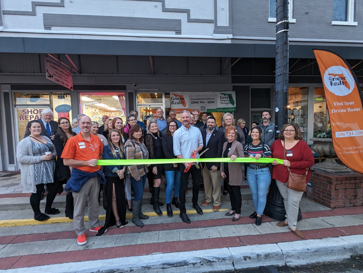 Congratulations to Greene Realty on their Relocation Ribbon Cutting last week! How wonderful to be on the boulevard in the heart of Downtown DeLand! We are so pleased for you and look forward to your future success!
#LetsDoBusinessLOCAL  
#WestVolusiaMeansBusiness