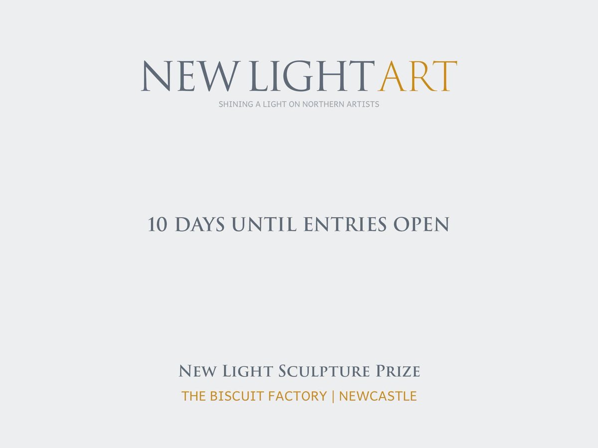 New Light Art (@newlightart) on Twitter photo There is just 10 days until entries open!
Held at <a href="/biscuit_factory/">@biscuit_factory</a> , alongside the fourth leg of the 2023/24 Prize Exhibition tour, entries open 1 January 2024.
To see the full entry guidelines, head to the link 👉shorturl.at/wOZ13 There is just 10 days until entries open!
Held at <a href="/biscuit_factory/">@biscuit_factory</a> , alongside the fourth leg of the 2023/24 Prize Exhibition tour, entries open 1 January 2024.
To see the full entry guidelines, head to the link 👉shorturl.at/wOZ13