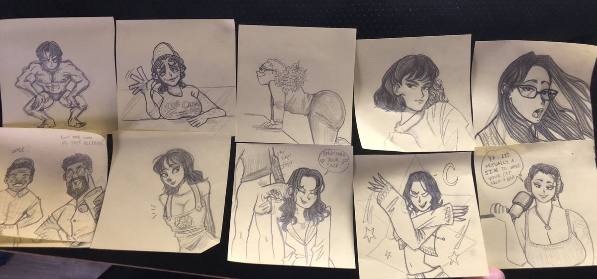 Some sketch’s I found while unpacking!