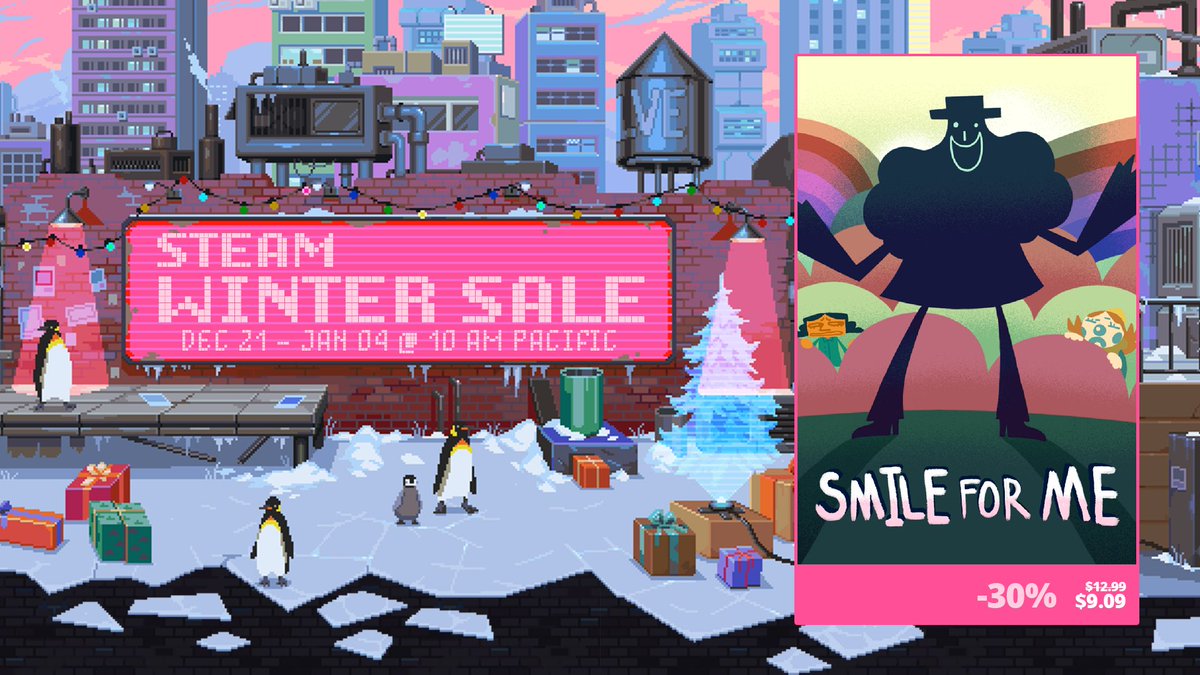 ⛄❄️Join the festive spirit with the Steam Holiday Sale!❄️⛄ Grab your favorite titles like Doki Doki Literature Club Plus, Long Gone Days, Lifeless Moon, Smile For Me, and more at discounts of 20-80%🎅 📅 Dec 21 - Jan 4 store.steampowered.com/publisher/sere…