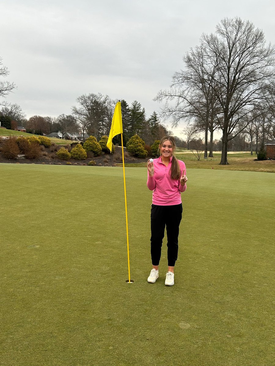 Happy to be playing in some nice weather and getting my third hole in 1😊