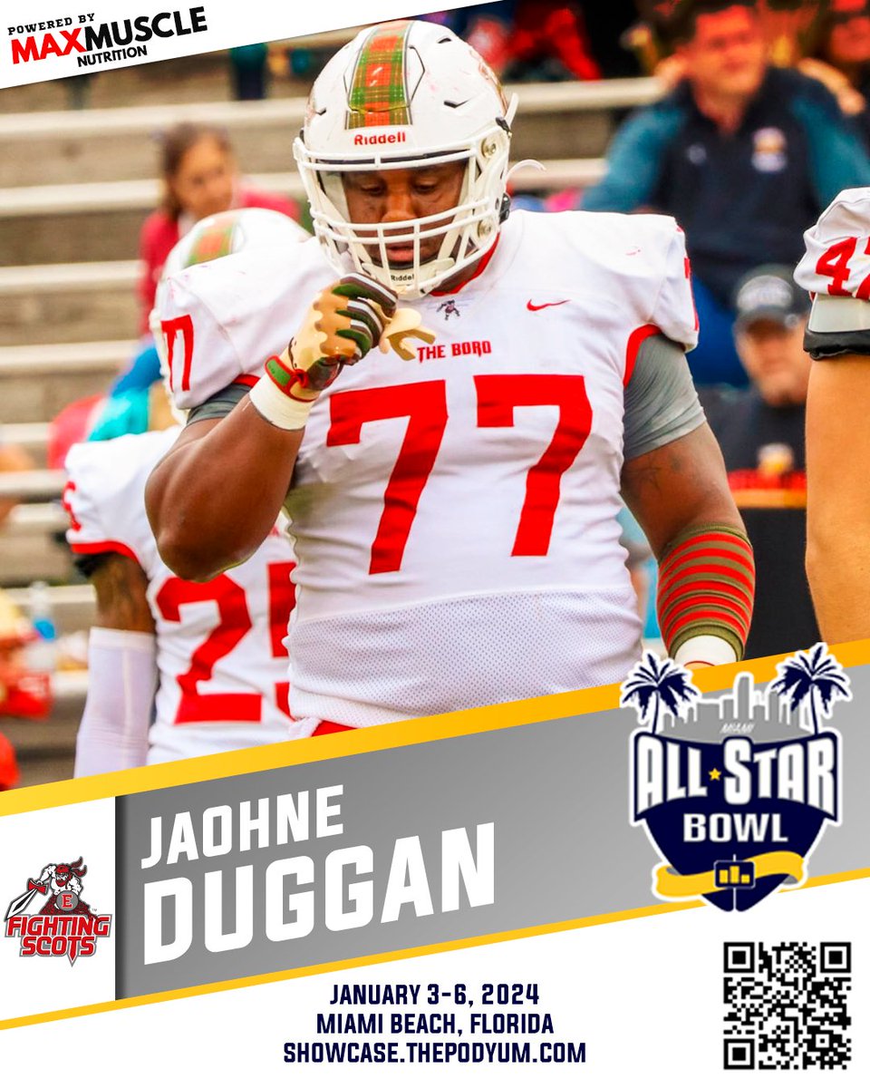 🚨 𝗖𝗢𝗡𝗙𝗜𝗥𝗠𝗘𝗗 🚨

<a href="/JDug90/">Jaohne Duggan</a> from <a href="/EdinboroFB/">Edinboro Football</a> has accepted the invitation to compete at the 2024 Podyum All-Star Bowl! See you in Miami!   showcase.thepodyum.com 

#EarnYourLevel #CollegeAllStar #FootballShowcase #ProFootball #NFL #CFL #XFL #USFL #ArenaFootball