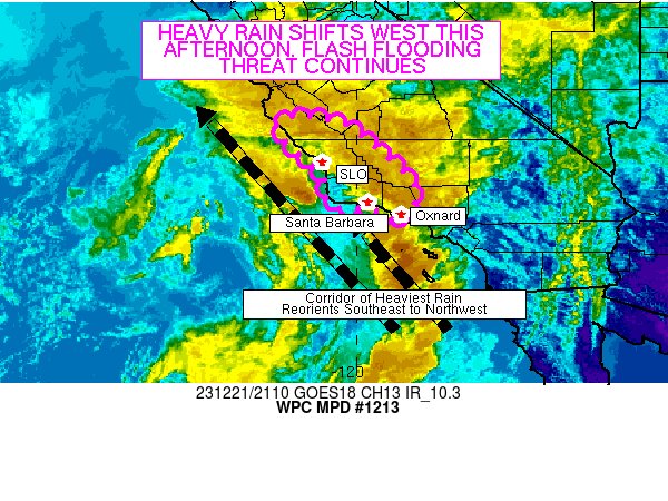 #WPC_MD 1213 affecting Portions of the Central and Southern California Coast, #cawx, wpc.ncep.noaa.gov/metwatch/metwa…