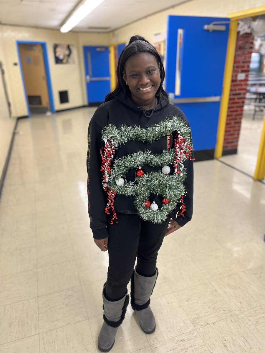 🎄✨ Watch our scholars and staff sleigh the fashion game! Ugly Sweater Day is here to spread some holiday cheer at New Heights Middle School! 🎅👕 Check out some of the festive, quirky, and ugly sweaters.  Who do you think brought the most holiday cheer? 🌟🎉 #UglySweaterDay