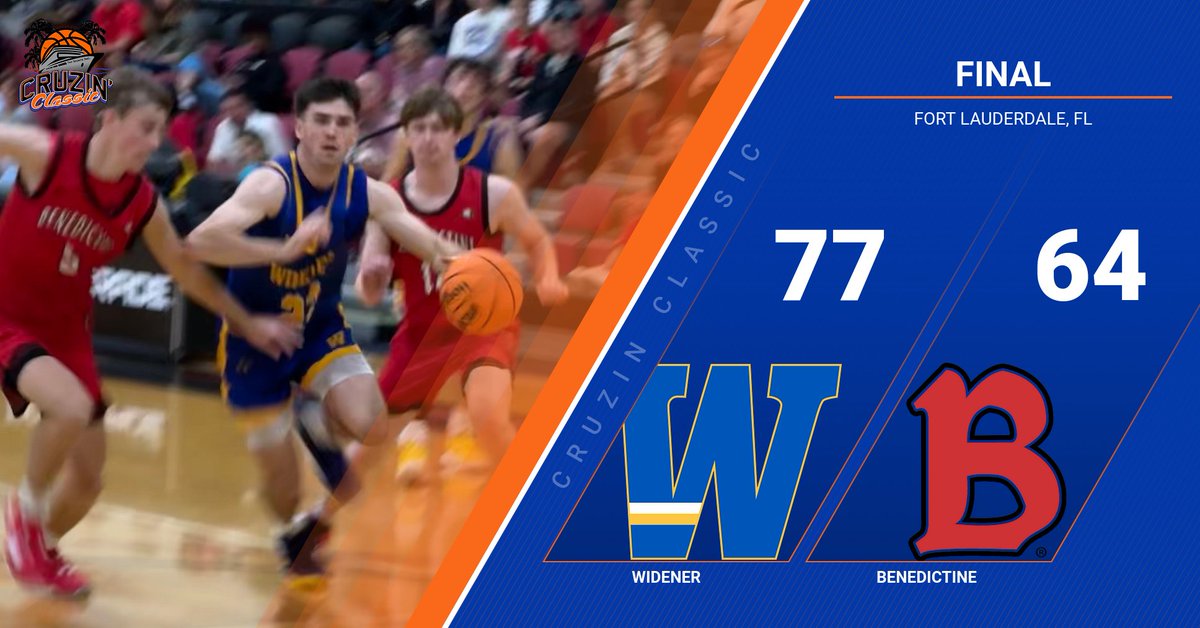 Trip Sports (@tripsportsinc) on Twitter photo Widener MBB goes 2-0 at the 2023 #CruzinClassic with a 77-64 win over Benedictine today. #mensbasketball <a href="/WidenerMBB/">Widener University MBB</a> <a href="/BenUMensBBall/">BenU Men’s Basketball</a> Widener MBB goes 2-0 at the 2023 #CruzinClassic with a 77-64 win over Benedictine today. #mensbasketball <a href="/WidenerMBB/">Widener University MBB</a> <a href="/BenUMensBBall/">BenU Men’s Basketball</a>