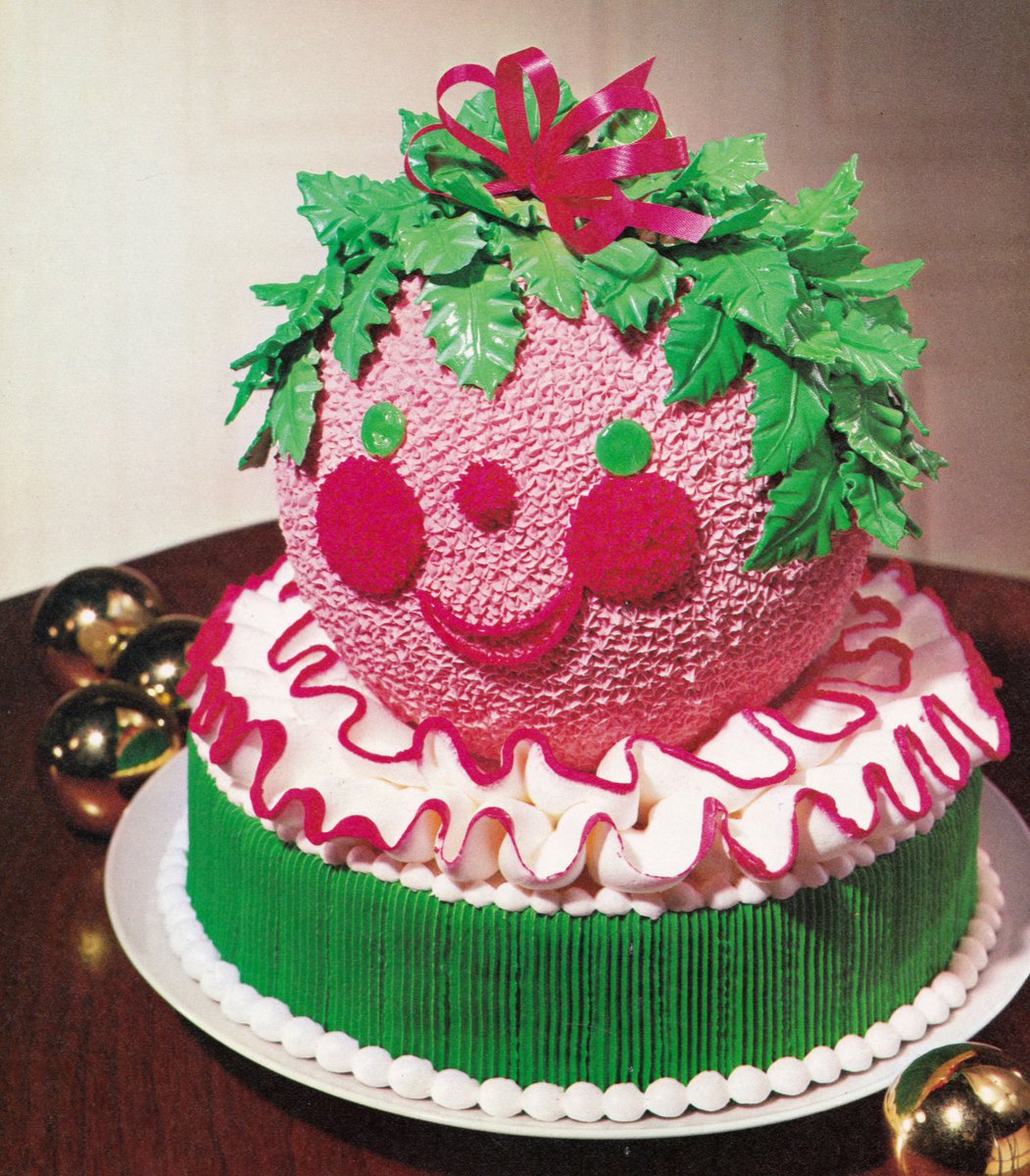 Holly Leaf Crown Elf Cake, 1979