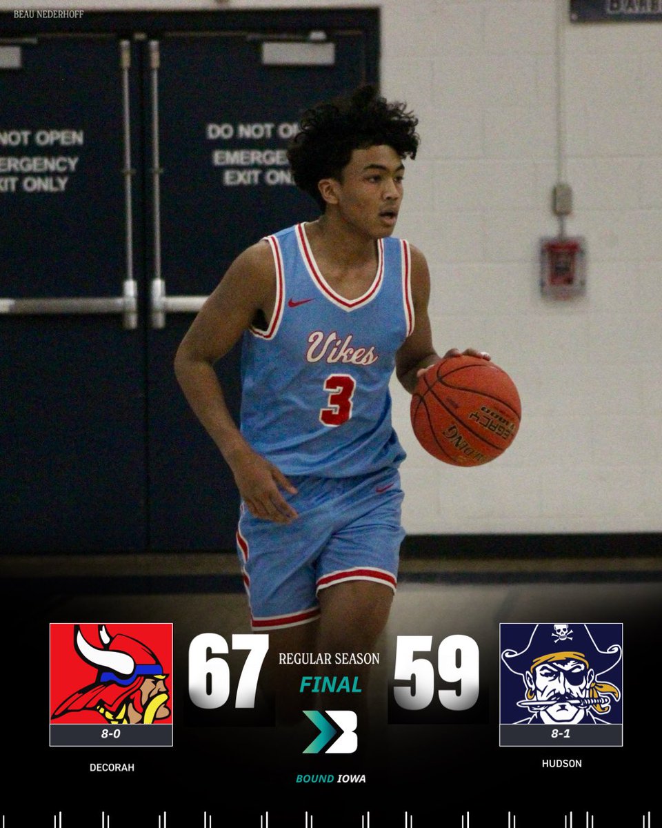 Decorah defeats Hudson in a massive Thursday night matchup 🔥

📸: Beau Nederhoff