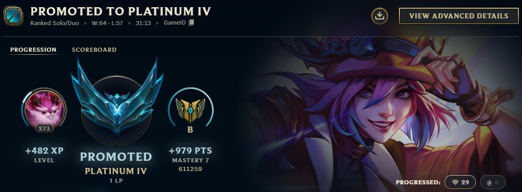 Ayee first time hitting Plat in league! Emerald next 👀