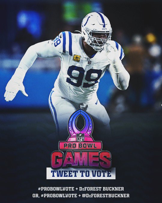 DeForest Buckner (@deforestbuckner) on Twitter photo Retweet to help send me to my third ProBowl, I appreciate the support 🤙🏾#ProBowlVote DeForest Buckner #ProBowlVote #DeForestBuckner #ProBowlVote <a href="/DeForestBuckner/">DeForest Buckner</a> Retweet to help send me to my third ProBowl, I appreciate the support 🤙🏾#ProBowlVote DeForest Buckner #ProBowlVote #DeForestBuckner #ProBowlVote <a href="/DeForestBuckner/">DeForest Buckner</a>