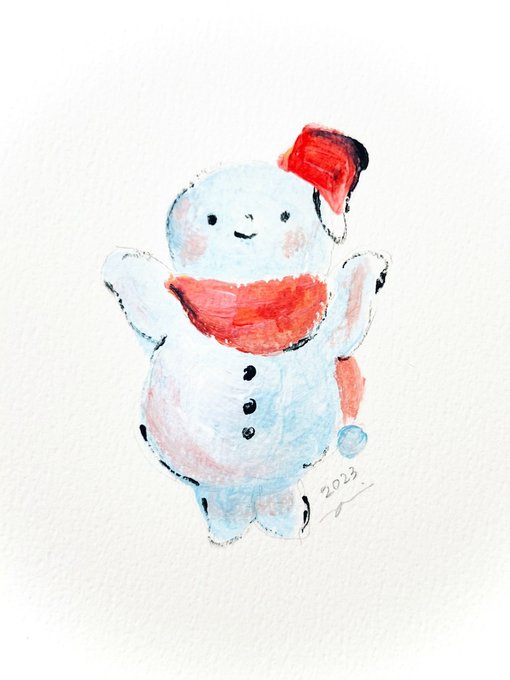 「red scarf snowman」 illustration images(Latest)