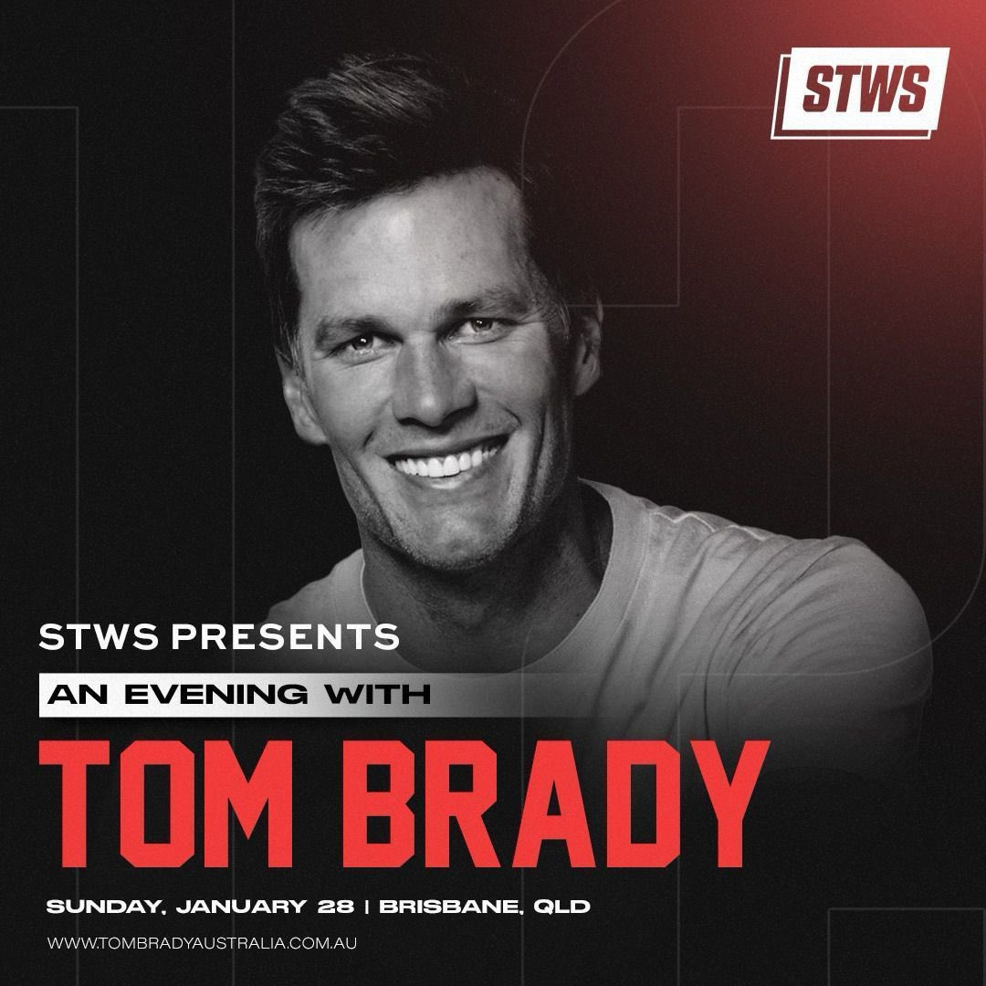 Adam Crosthwaite (@ajcrosthwaite) on Twitter photo The GOAT is coming to Australia. <a href="/TheBrandBarPR/">TheBrandBar_</a> working with the team at <a href="/sportstechws/">STWS</a> bringing Brady to Brisbane. Congratulations <a href="/AndrewWaltonx/">Andrew Walton</a> for bringing it all to life.
megatix.com.au/events/an-even… The GOAT is coming to Australia. <a href="/TheBrandBarPR/">TheBrandBar_</a> working with the team at <a href="/sportstechws/">STWS</a> bringing Brady to Brisbane. Congratulations <a href="/AndrewWaltonx/">Andrew Walton</a> for bringing it all to life.
megatix.com.au/events/an-even…
