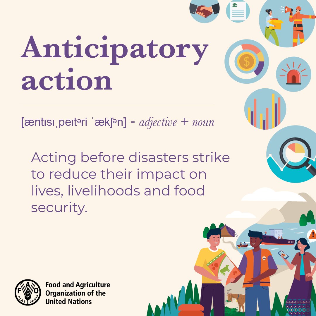 🔸 Droughts
🔸 Floods
🔸 Typhoons

We must focus on predicting and acting ahead of crises before they unfold.

Because #AnticipatoryAction saves lives and livelihoods 👇