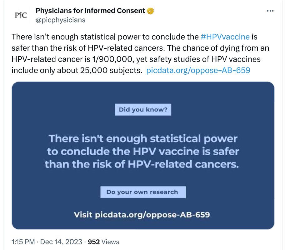 2023 was a great year for the #HPV vaccine, despite detractors and continued misinformation. And January is #CervicalCancerAwarenessMonth, so let's review this last year. (1/7)