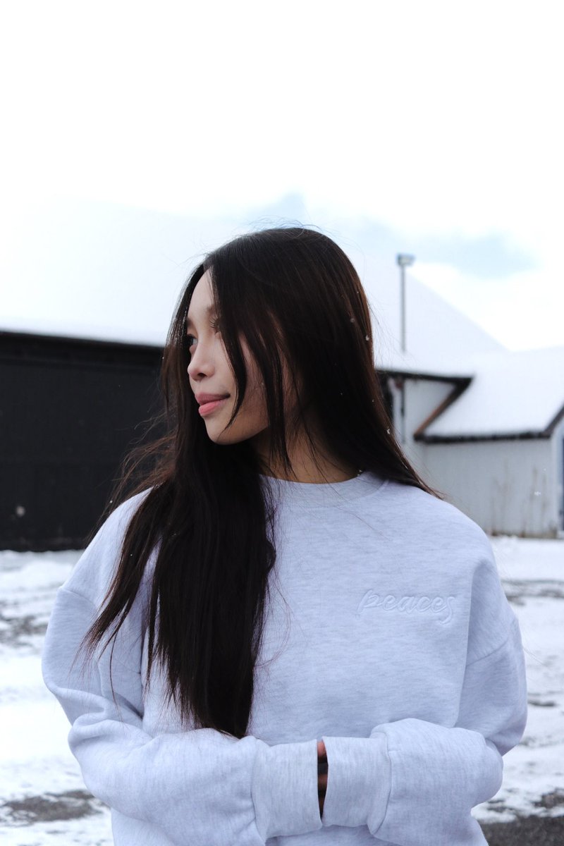 LOGO SWEATSHIRT in heather grey