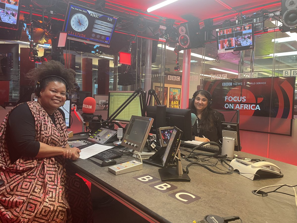 Loved being back in the #FocusOnAfrica studio today with the exquisite @BBC_AudreyB ❤️An honour to reflect on a fantastic sporting year for Africa on the Focus podcast. Coming soon!