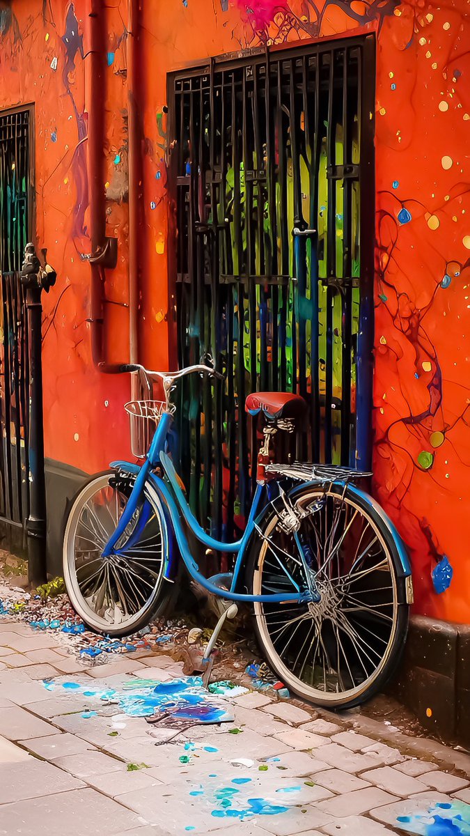 An Old Blue Bicycle Left in an Alley
.
.
#digitalart #aiart #generativeart #digitalartist #graphicdesign #artwork #artoftheday #contemporaryart #digitalpainting #conceptart #aipainting #stilllife #cityart #impressionistart #bicycle #bike #bicycleart