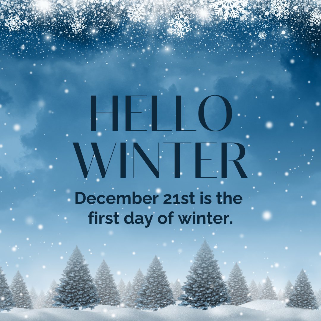 DCHD on X: Today is the first day of winter! Stay warm out there