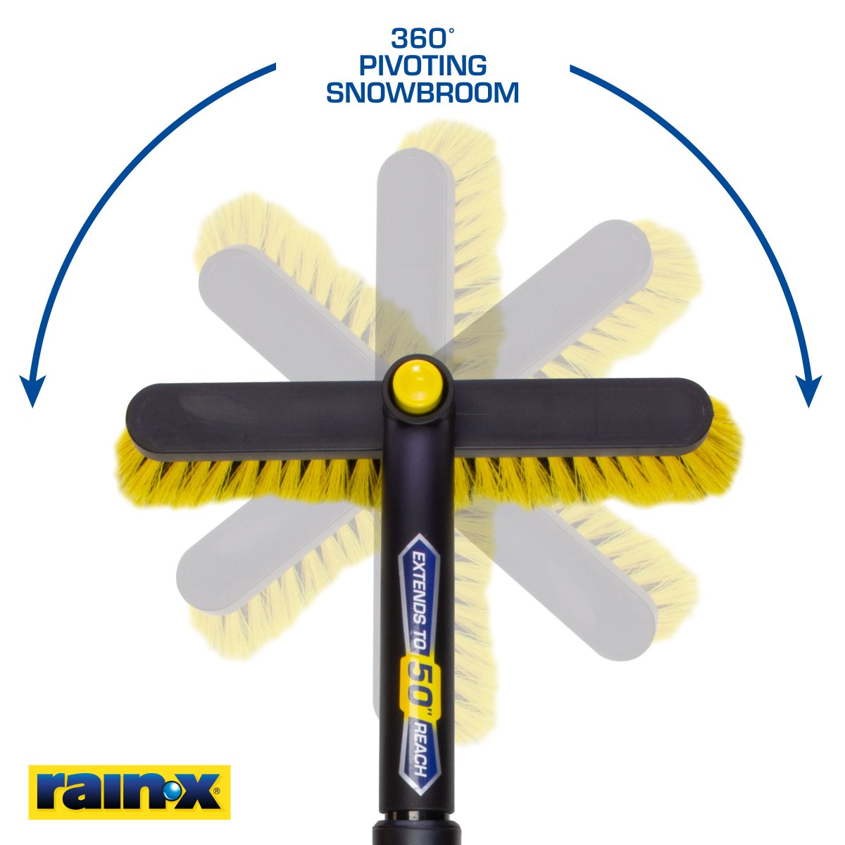 Rain-X Heavy Duty Ice Scraper with Rubber Grip - Black & Yellow - 11