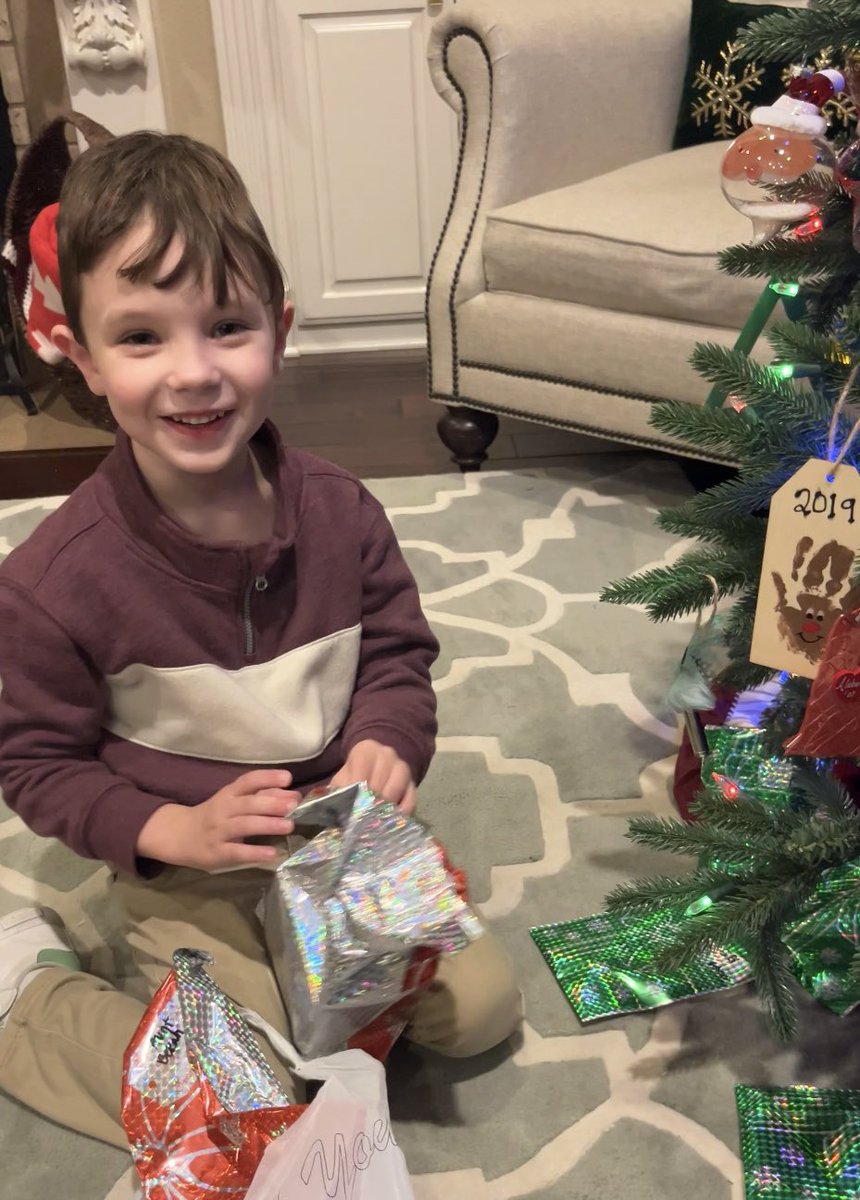When we were kids, Mom kept a mason jar on the shelf for each of us year round. We earned money for chores. Jars couldn’t be touched until time to buy family Christmas presents. We loved that shopping trip. Now my son Atticus’s turn…he was so proud to buy gifts for family!