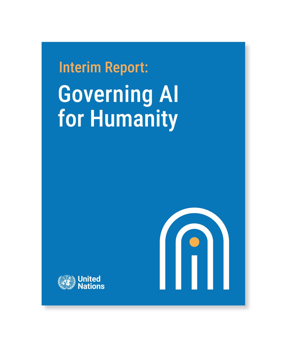 The Secretary-General's Advisory Body on AI published its interim report The report calls for anchoring AI in international law, human rights & SDGs. It also identifies AI governance critical functions & principles You can read it here un.org/en/ai-advisory…