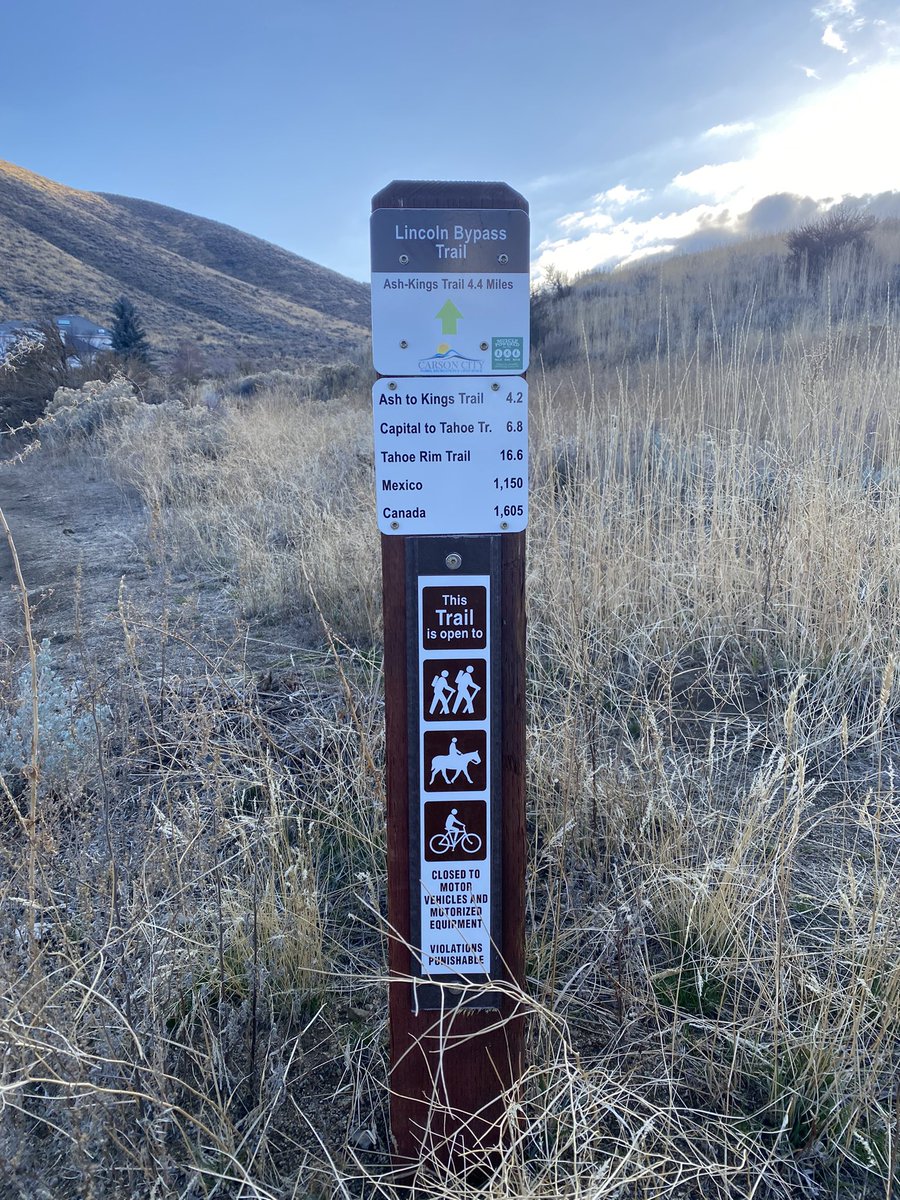 NVRoadgeek's tweet image. Love @CarsonCityGov trail system!! I can go to Canada starting a few feet from my house!! #Trails #LoveCarsonCity #HomemeansNevada #Openspacerocks